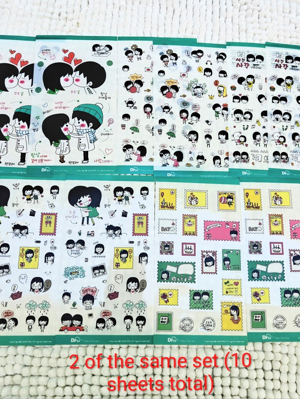 40 Pc JAPANESE JOURNALING STICKER SHEETS - Picture 12 of 12
